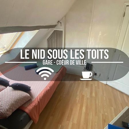 Le Nid Sous Les Toits - Fibre Wi Fi - Coeur De Ville Historique - Gare Troyes Exterior photo